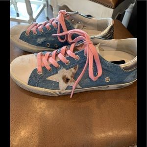 Golden Goose denim sneakers